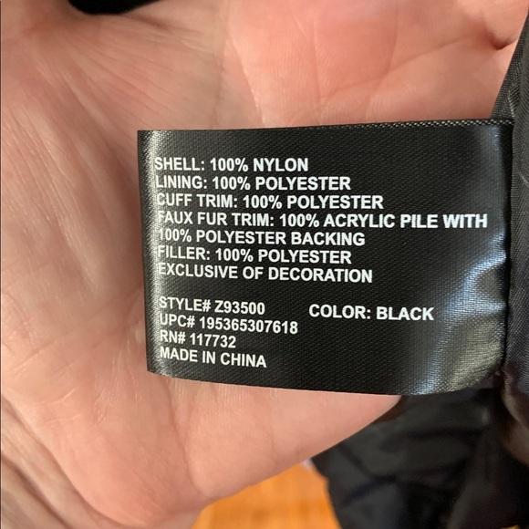 ZeroXposur Black Puffer Jacket with Tan Faux Fur Hood - Picture 12 of 12